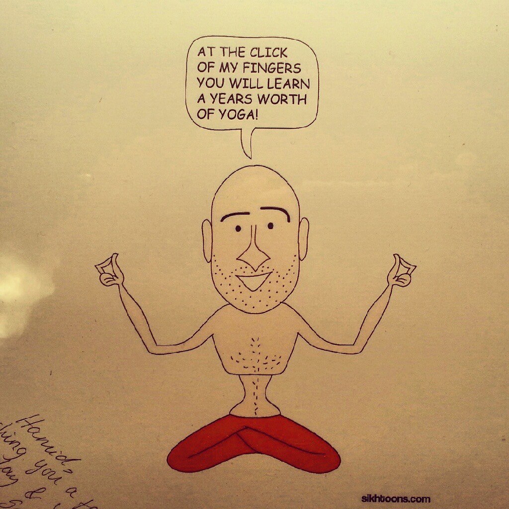 Hamid Yoga Cartoon
